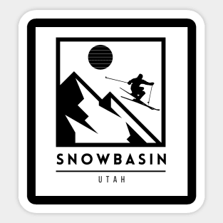 Snowbasin ski Utah USA Sticker